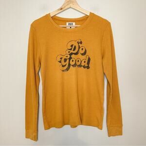 Back When by Anthropologie Do Good Waffle Knit Long Sleeve